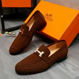 hermes cuir chaussures pour homme s_1225a31